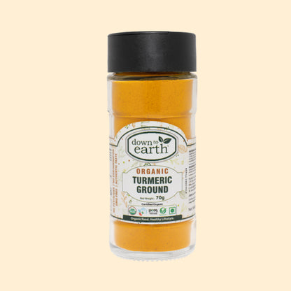 Organic Turmeric Ground 70g (Down To Earth)