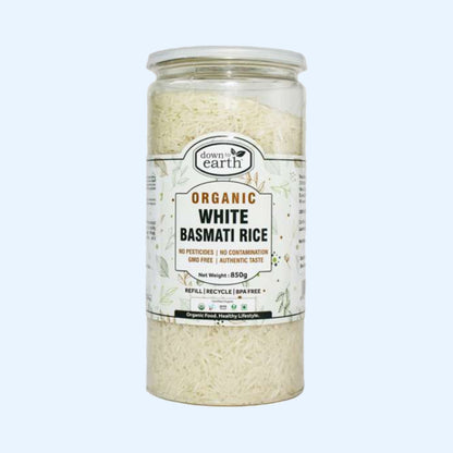 Organic White Basmati Rice 770g (Down To Earth)